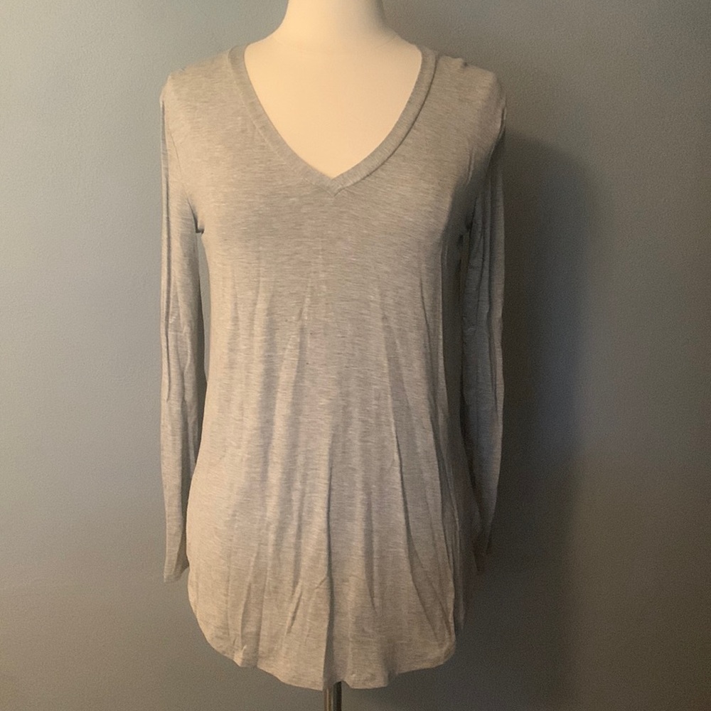 Long Sleeve V Neck Tee